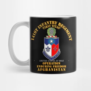 141st Infantry Regiment - OEF - Afghanistan w Txt Mug